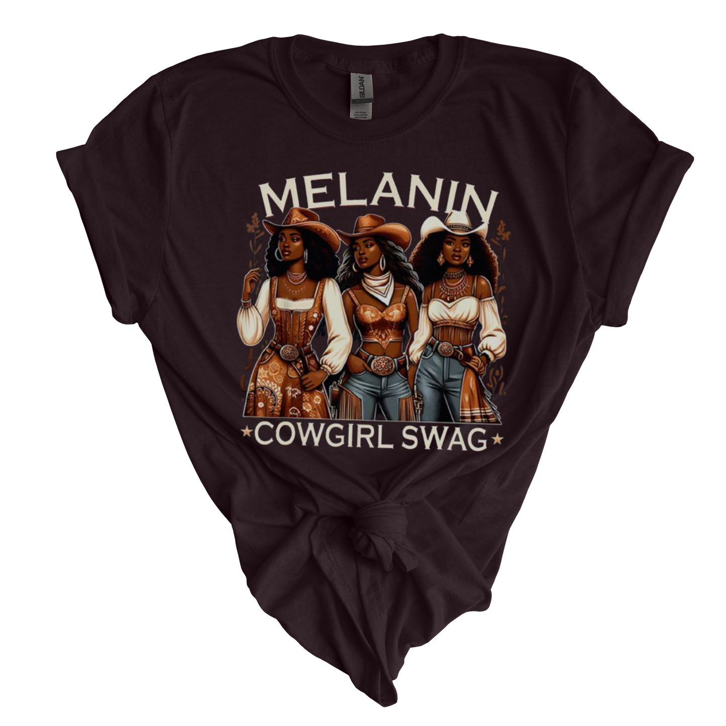 Melanin Cowgirl Swag T-Shirt