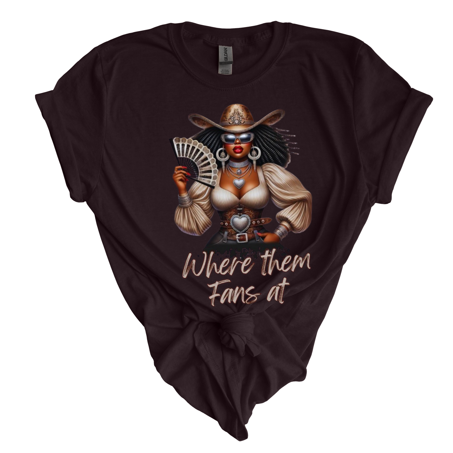 Where Them Fans At Cowgirl T-Shirt