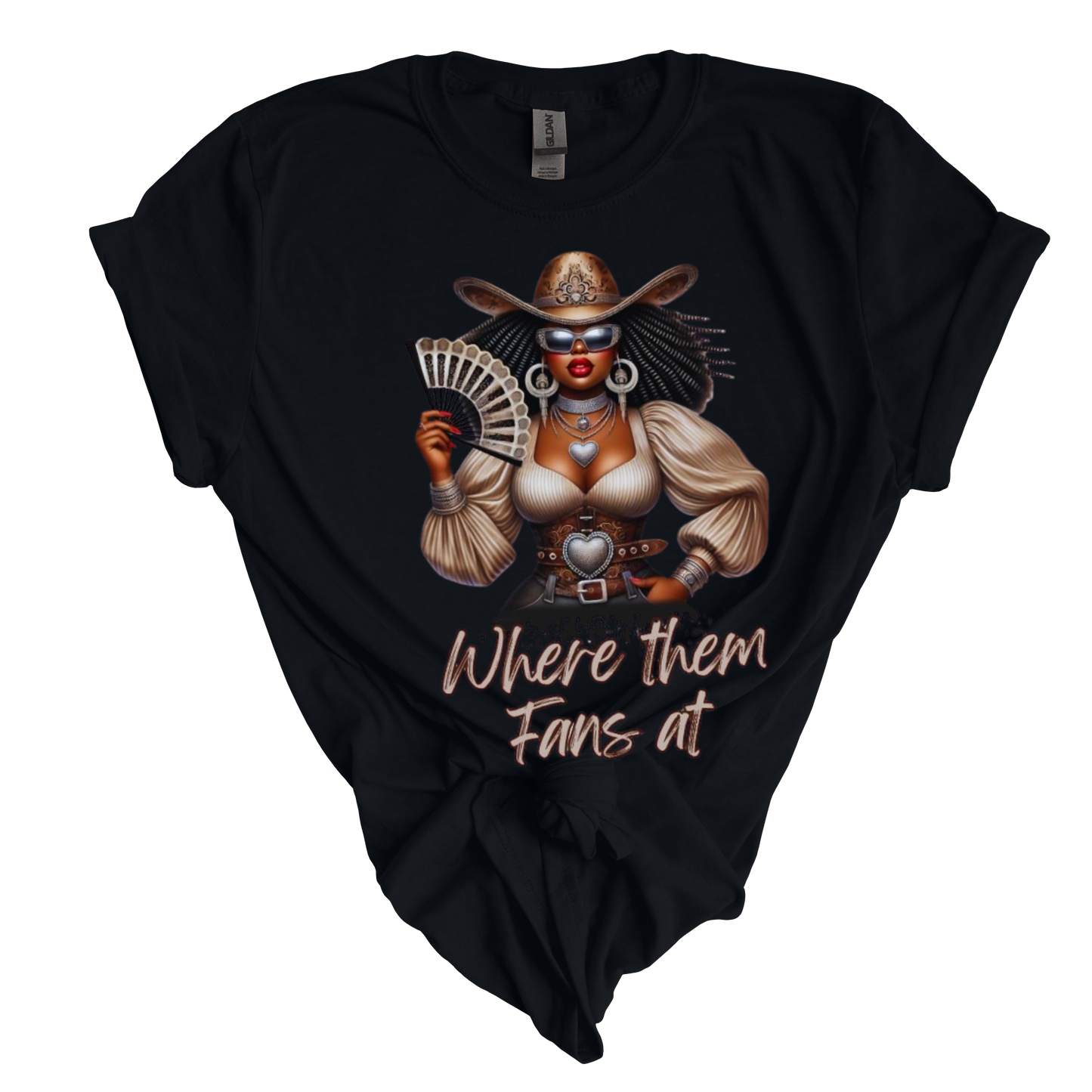 Where Them Fans At Cowgirl T-Shirt