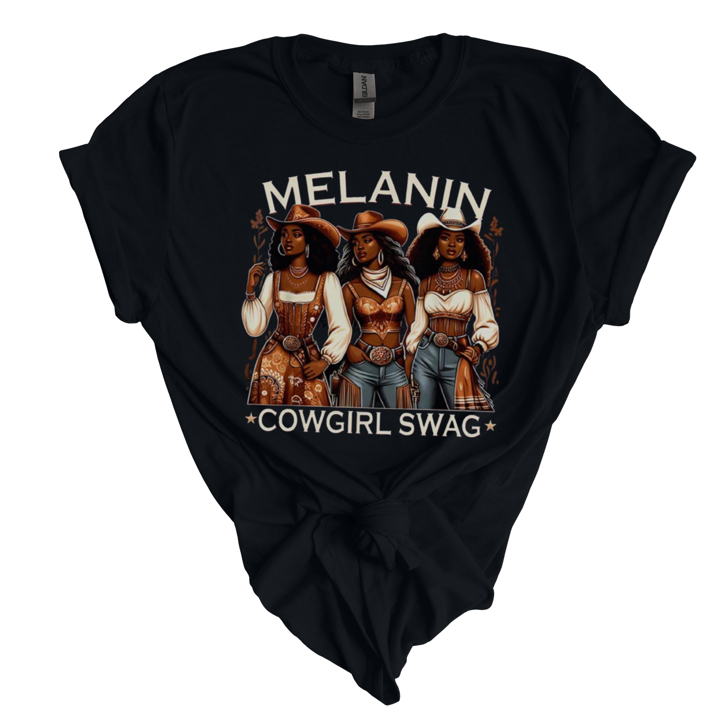 Melanin Cowgirl Swag T-Shirt