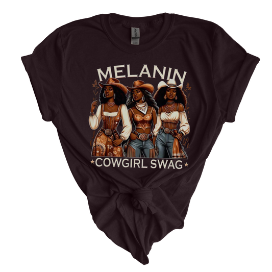 Melanin Cowgirl Swag T-Shirt