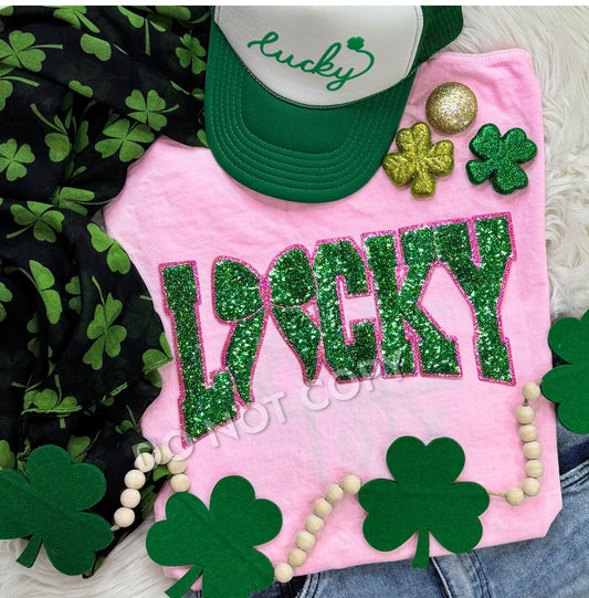 Lucky Sequin Patch Shirt