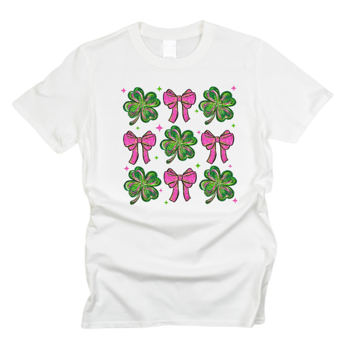 St. Patrick’s Day Clovers and Bows T-Shirt