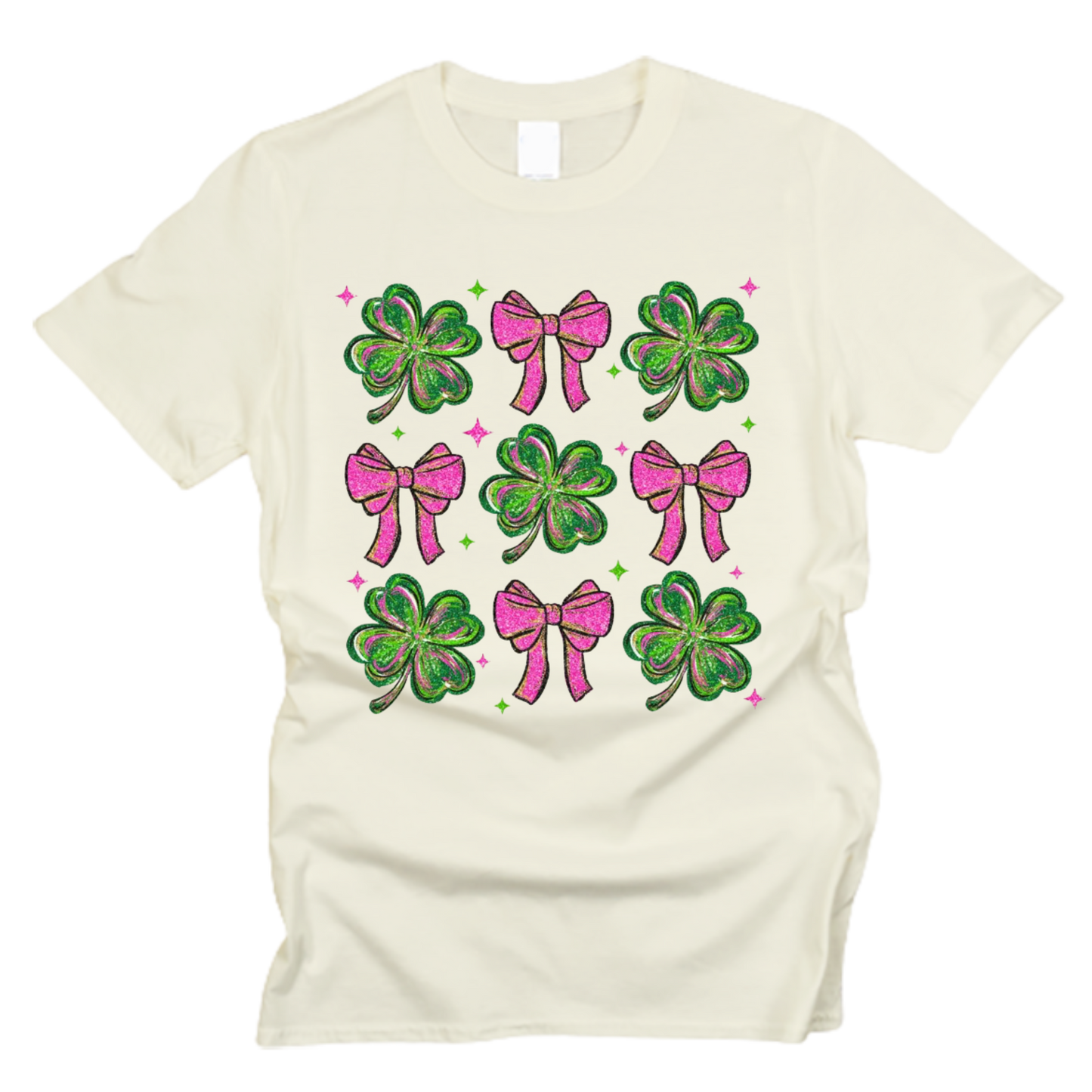 St. Patrick’s Day Clovers and Bows T-Shirt
