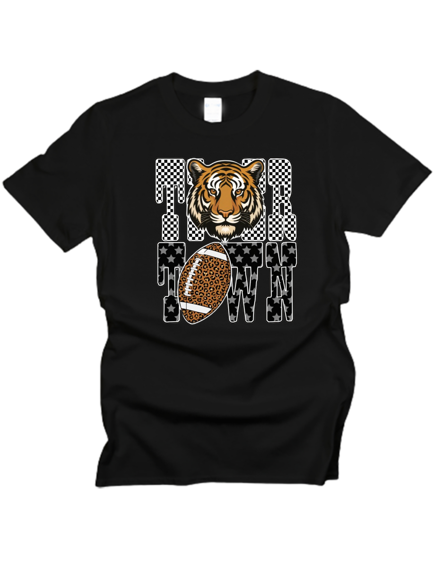 Tiger Town Checkered Star T-Shirt