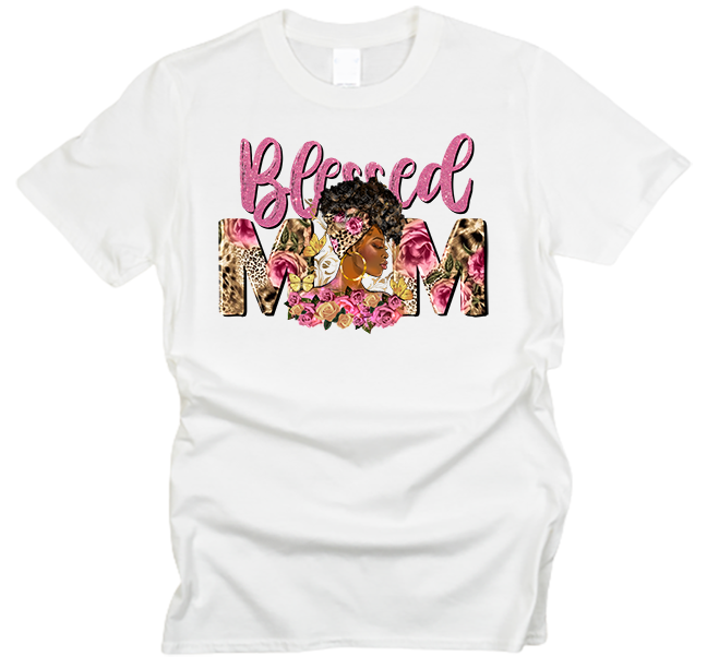 Blessed Mom Afro T-Shirt